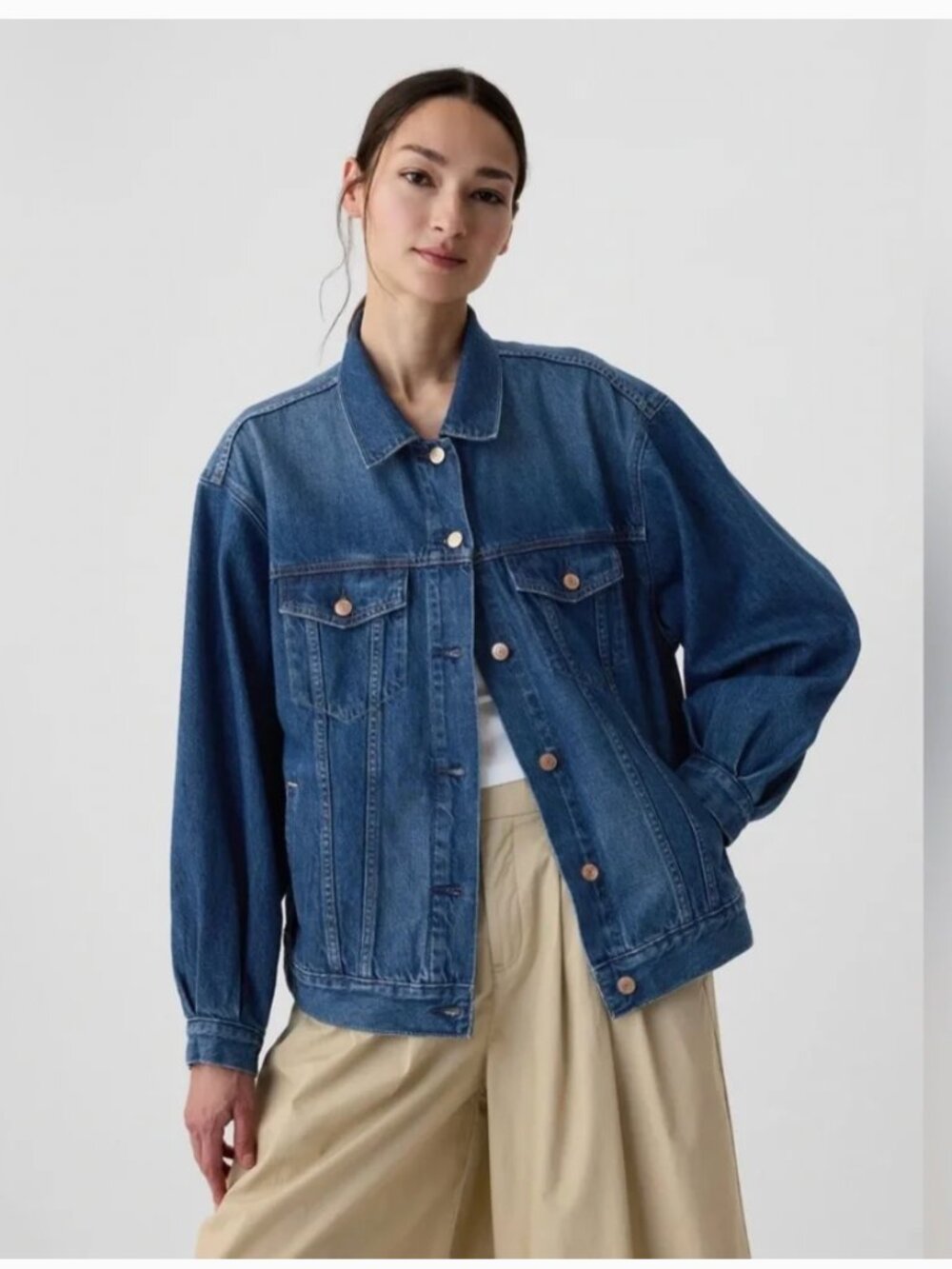 Gap X Doen Oversized Jean Jacket - Picture 3 of 17